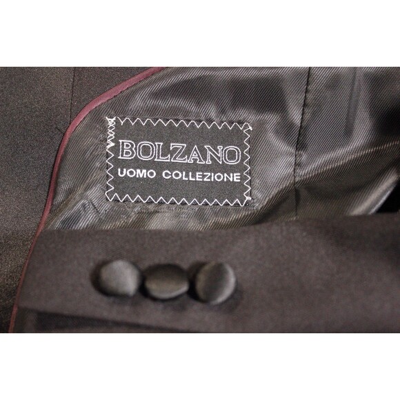 Bolzano Men's Black 2 Piece Suit TUX 2 Btn 36R Pleated Fronts 30" Waist - Picture 12 of 12